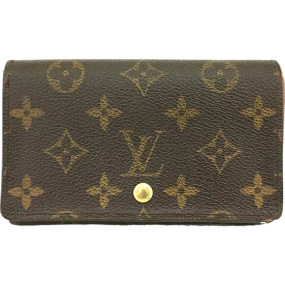 255170BO (L1) Louis Vuitton Wallet Porte Monnaie Billets Tresor Brown Monogram - Picture 1 of 10